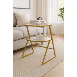 Odkládací stolek / Příruční stolek Valencia - Gold obraz