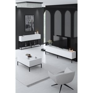 Living Room Furniture Set Lord - Black, White obraz