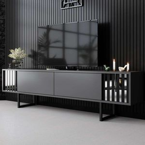 TV stolek Chrome Line - Anthracite, Black obraz