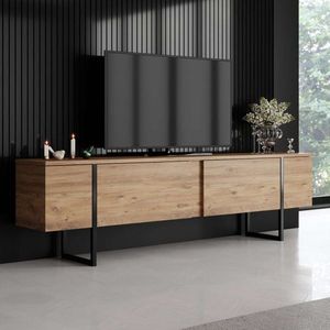 TV stolek Luxe - Atlantic Pine, Black obraz