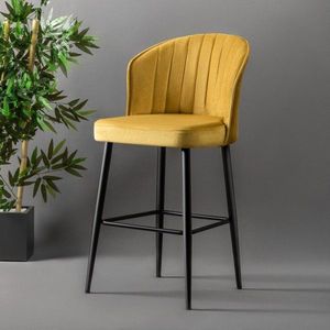 Bar Stool Set (4 Pieces) Rubi - Yellow obraz