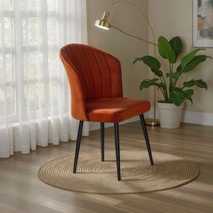 Sada židlí (4 kusy) Rubi - Orange, Black obraz