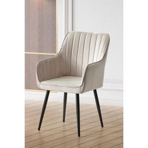 Sada židlí (2 kusy) Nova - Cream, Black obraz