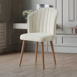 Sada židlí (2 kusy) Rubi - Cream, Walnut obraz