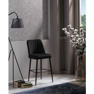 Bar Stool Set (2 Pieces) Vento - Black obraz