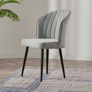 Sada židlí (2 kusy) Rubi - Grey, Black v2 obraz