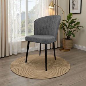 Sada židlí (2 kusy) Rubi - Grey, Black obraz