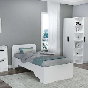 Rám jednolůžkové postele Luses - White obraz