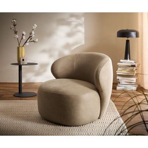 Křeslo Pulo 80×80 cm mikrovlákno béžová vintage obraz