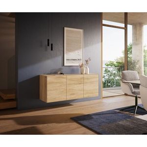 Komoda Cuor 150 cm keramika Laminam® Sabbia dubová 3 dvířka obraz