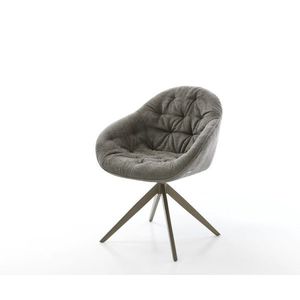 Jídelní židle Gaio-Flex bouclé měkký tmavě béžová křížová obraz