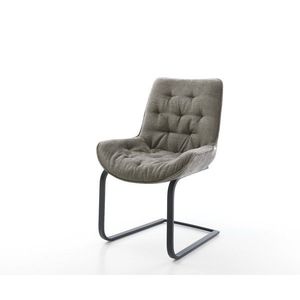 Jídelní židle Taimi-Flex bouclé měkký tmavě béžová konzolová obraz