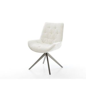 Jídelní židle Taimi-Flex bouclé měkký béžová křížová podnož obraz