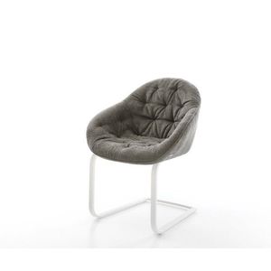 Jídelní židle Gaio-Flex bouclé měkký tmavě béžová konzolová obraz