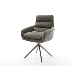 Jídelní židle Abelia-Flex s područkami bouclé měkký tmavě obraz