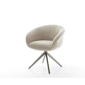 Jídelní židle Vinka-Flex s područkami látka Měkký béžová obraz