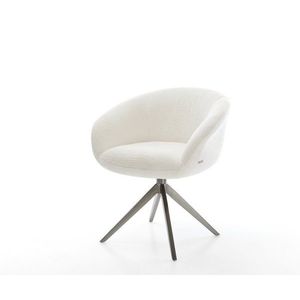 Jídelní židle Vinka-Flex s područkami bouclé měkký béžová obraz