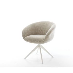 Jídelní židle Vinka-Flex s područkami látka Měkký béžová obraz