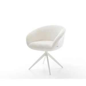 Jídelní židle Vinka-Flex s područkami bouclé měkký béžová obraz