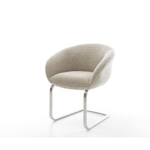 Jídelní židle Vinka-Flex s područkami látka Měkký béžová obraz