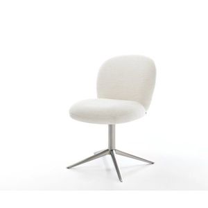 Jídelní židle Nube-Flex bouclé měkký béžová podnož křížová obraz