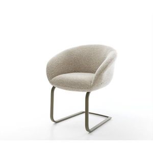 Jídelní židle Vinka-Flex s područkami látka Měkký béžová obraz