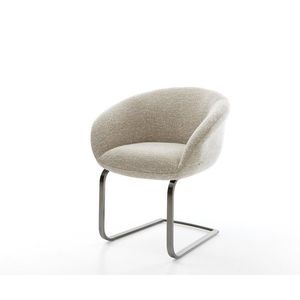 Jídelní židle Vinka-Flex s područkami látka Měkký béžová obraz