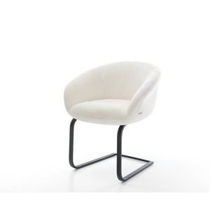 Jídelní židle Vinka-Flex s područkami bouclé měkký béžová obraz