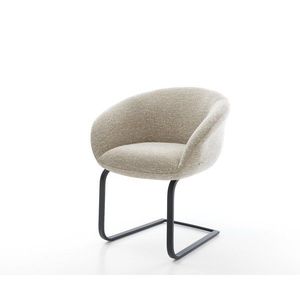 Jídelní židle Vinka-Flex s područkami látka Měkký béžová obraz