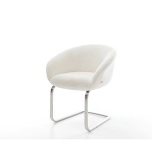 Jídelní židle Vinka-Flex s područkami bouclé měkký béžová obraz