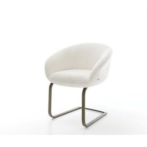 Jídelní židle Vinka-Flex s područkami bouclé měkký béžová obraz