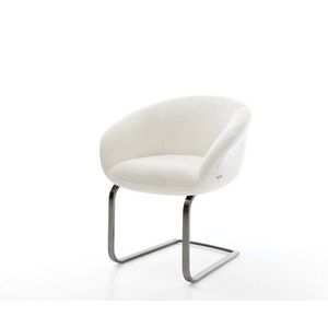 Jídelní židle Vinka-Flex s područkami bouclé měkký béžová obraz