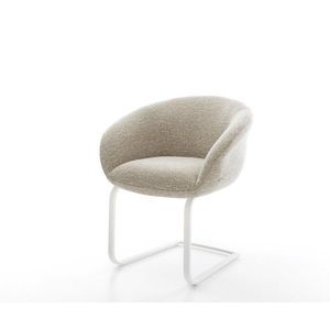 Jídelní židle Vinka-Flex s područkami látka Měkký béžová obraz