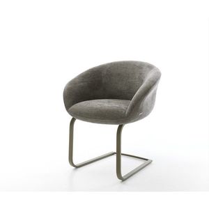 Jídelní židle Vinka-Flex s područkami bouclé měkký tmavě béžová obraz