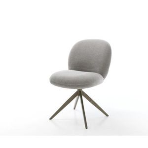 Jídelní židle Nube-Flex strukturovaná látka Měkký šedá křížová obraz