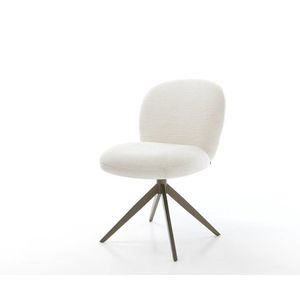 Jídelní židle Nube-Flex bouclé měkký béžová široká křížová obraz