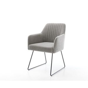 Jídelní židle Greg-Flex strukturovaná látka Měkký šedá tenká obraz