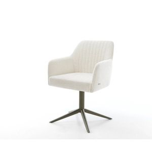 Jídelní židle Greg-Flex bouclé měkký béžová podnož křížová obraz