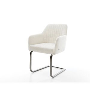 Jídelní židle Greg-Flex bouclé měkký béžová jídelní židle obraz