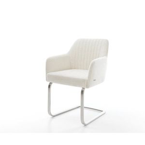 Jídelní židle Greg-Flex bouclé měkký béžová jídelní židle obraz