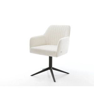 Jídelní židle Greg-Flex bouclé měkký béžová podnož křížová obraz