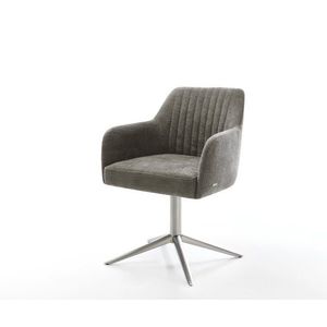 Jídelní židle Greg-Flex bouclé měkký tmavě béžová křížová obraz