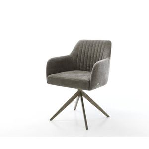 Jídelní židle Greg-Flex bouclé měkký tmavě béžová křížová obraz