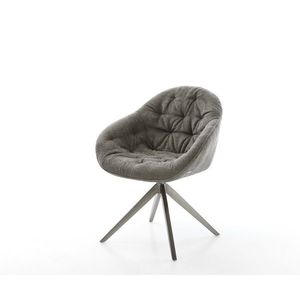 Jídelní židle Gaio-Flex bouclé měkký tmavě béžová křížová obraz