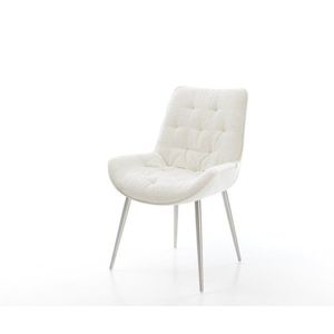 Jídelní židle Taimi-Flex bouclé měkký béžová 4-nohá zúžená obraz