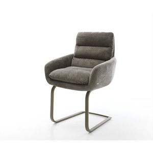 Jídelní židle Abelia-Flex s područkami bouclé měkký tmavě obraz