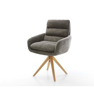 Jídelní židle Abelia-Flex s područkami bouclé měkký tmavě obraz