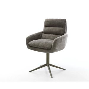 Jídelní židle Abelia-Flex s područkami bouclé měkký tmavě obraz