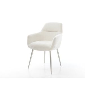 Jídelní židle Pejo-Flex bouclé měkký béžová 4-nohá zúžená obraz