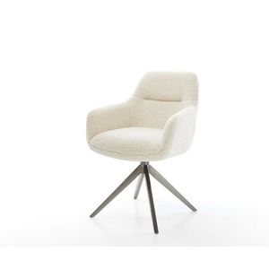 Jídelní židle Pejo-Flex plyšový manšestr béžová křížová podnož obraz